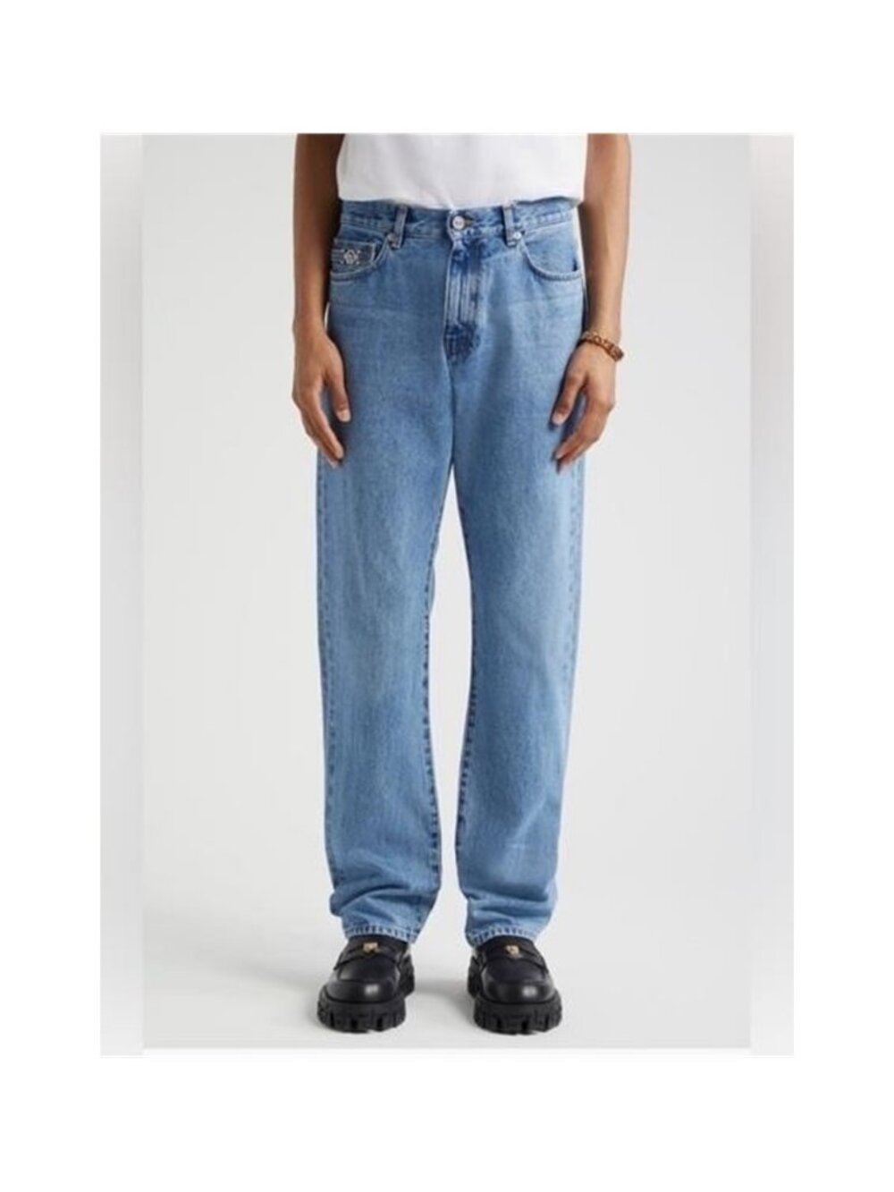 Versace A Biggie Medusa Medallion Denim Jeans – Made in Italy